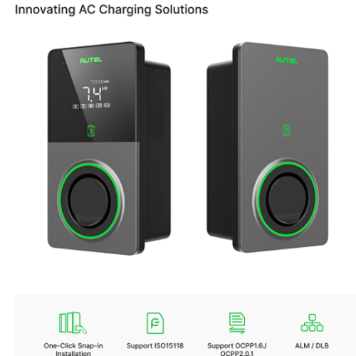 ## จุดเด่น AUTEL MaxiCharger Gen2 7kW ✅ ติดตั้งง่ายแบบ One-Click Snap-in ออกแบบให้ติดตั้งรวดเร็ว ลดเวลาและค่าใช้จ่ายในการติดตั้ง ✅ รองรับมาตรฐาน ISO15118 พร้อมรองรับระบบ Plug & Charge และเทคโนโลยี EV รุ่นใหม่ในอนาคต ✅ รองรับ OCPP 1.6J และ OCPP 2.0.1 เชื่อมต่อระบบบริหารจัดการสถานีชาร์จได้อย่างยืดหยุ่น เหมาะทั้งบ้านและธุรกิจ ✅ รองรับระบบ ALM / DLB ช่วยบริหารโหลดไฟอัตโนมัติ ป้องกันไฟเกิน และกระจายกำลังไฟได้อย่างมีประสิทธิภาพ ✅ รองรับการตั้งค่าหลายเครื่องพร้อมกัน Commissioning ผ่านระบบได้รวดเร็ว เหมาะสำหรับโครงการคอนโด อาคาร และลานจอดรถ ✅ รองรับ APP / RFID Card / POS / Mobile Payment ใช้งานสะดวก รองรับการชำระเงินและการยืนยันตัวตนหลายรูปแบบ ✅ ระบบ Digital Twin และ O&M Platform ตรวจสอบสถานะเครื่องแบบ Real-time พร้อมบริหารจัดการและซ่อมบำรุงออนไลน์ ✅ รองรับระบบพลังงานสีเขียว (Green Energy Integration) สามารถเชื่อมต่อร่วมกับ Solar Cell และระบบพลังงานสะอาดได้ ✅ ชาร์จเร็วสูงสุด 7kW (32A) เร็วกว่าปลั๊กบ้านทั่วไปหลายเท่า เหมาะสำหรับใช้งานประจำวัน ✅ มาตรฐานกันน้ำกันฝุ่น IP65 ติดตั้งได้ทั้งภายในและภายนอกอาคาร ทนทุกสภาพอากาศ ✅ เชื่อมต่อผ่าน Wi-Fi / Bluetooth / Ethernet ควบคุมและตรวจสอบผ่านมือถือได้ทุกที่ ✅ รองรับรถ EV ทุกแบรนด์ที่ใช้หัว Type 2 ใช้งานได้กับรถยนต์ไฟฟ้าหลากหลายรุ่น ([wallbox.in.th][1]) [1]: https://www.wallbox.in.th/product/autel-maxicharger-gen-2/?utm_source=chatgpt.com "Autel MaxiCharger AC-GEN 2 Wallbox"